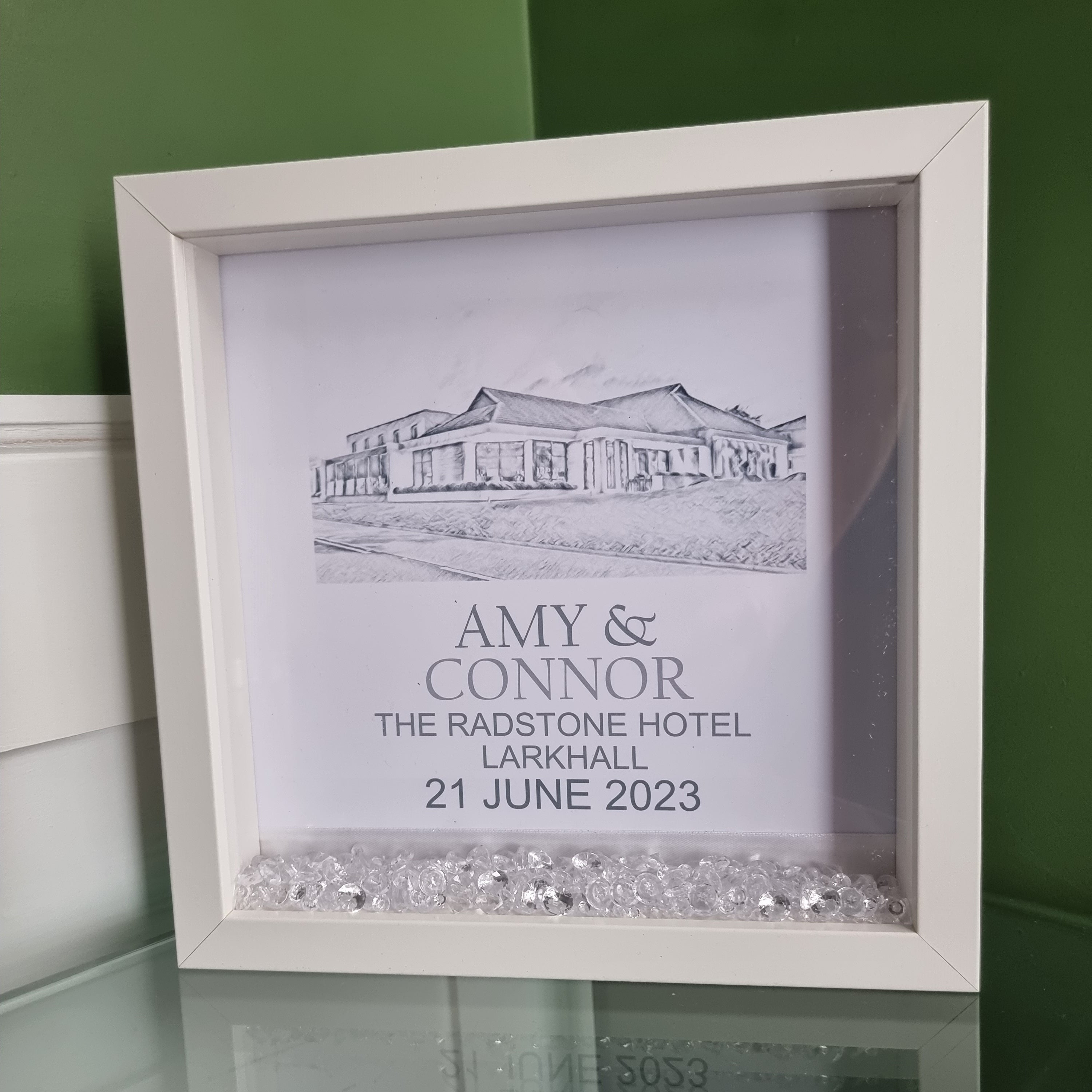 Personalised Wedding Frame - Names, Date & Venue