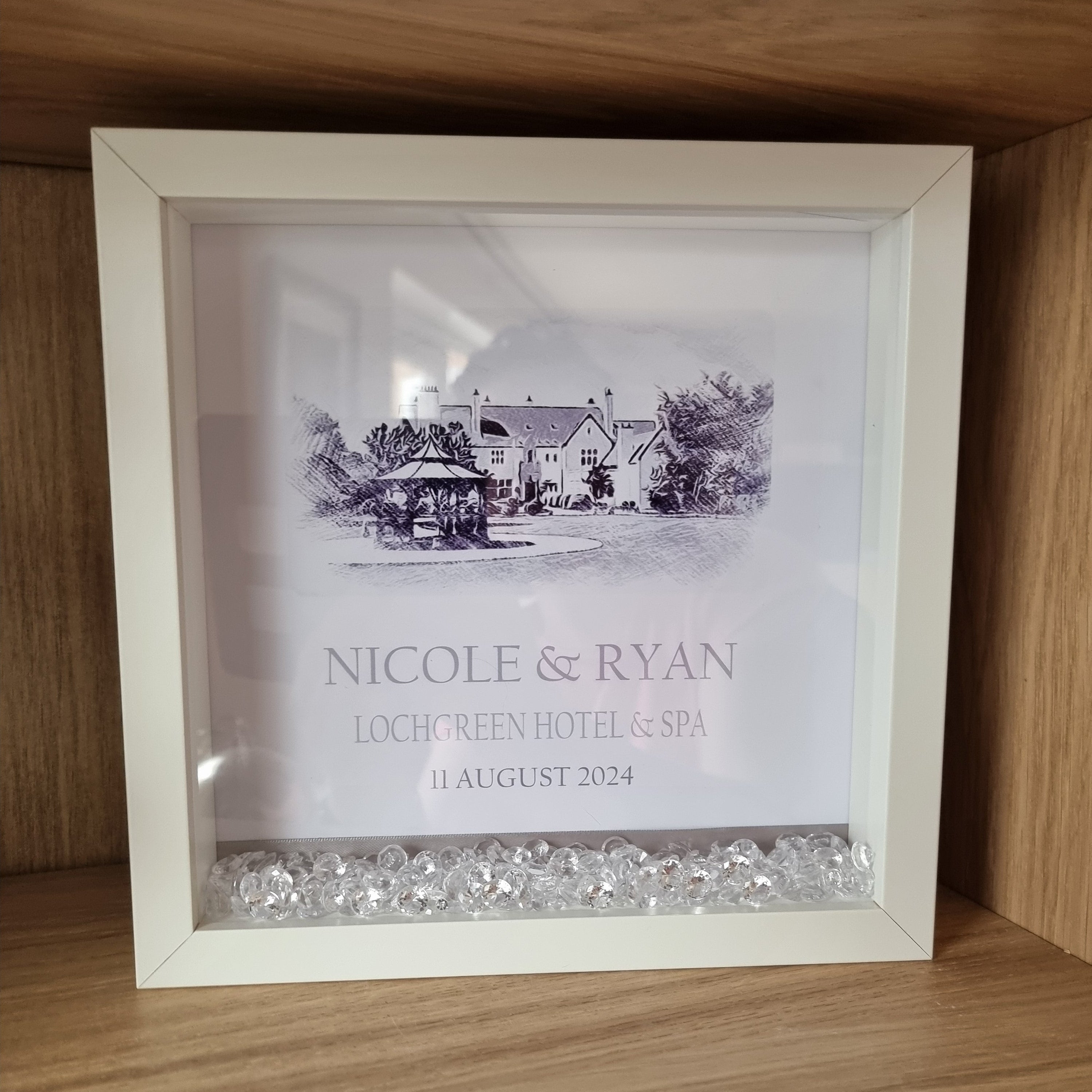 Personalised Wedding Frame - Names, Date & Venue