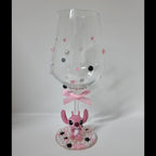 Angel - Stitch Hand Decorated Wine Glass