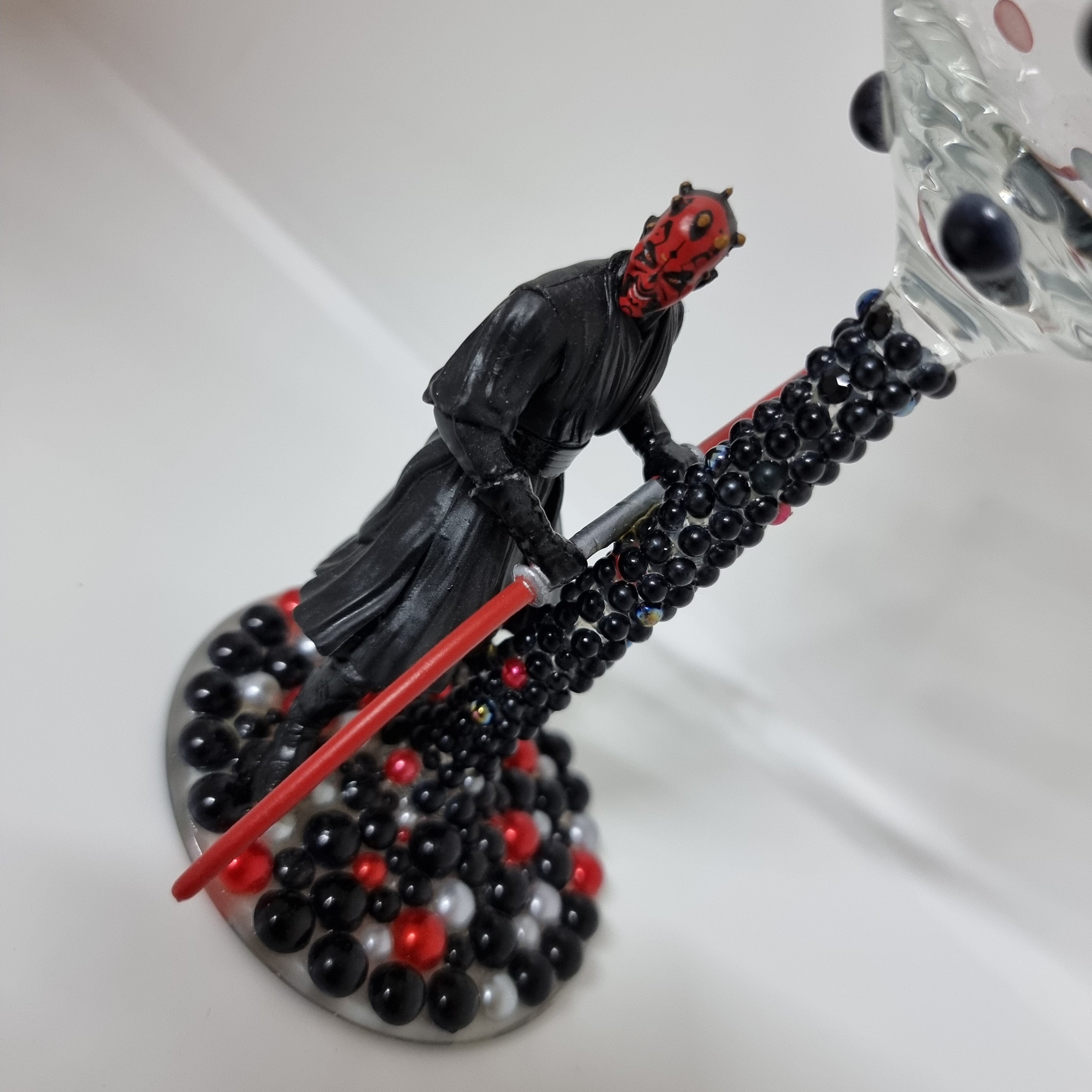 Darth Maul - Hand Decorated Wine Glass