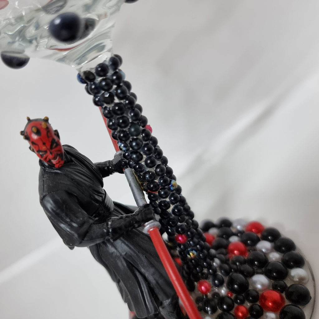 Darth Maul - Hand Decorated Wine Glass