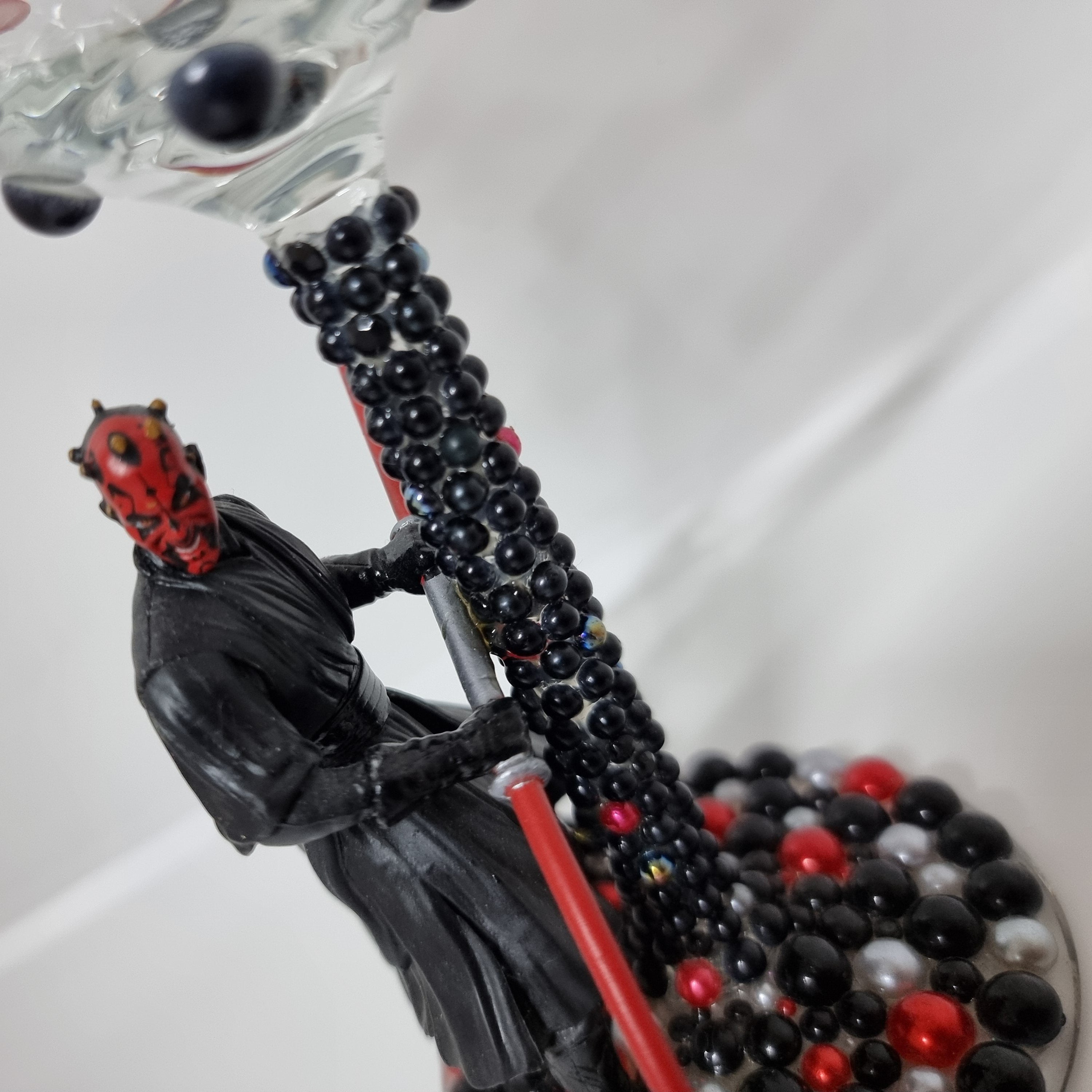 Darth Maul - Hand Decorated Wine Glass