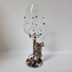 Hand Decorated Character Inspired Wine Glass - Unique Handmade Gift - Mace Windu