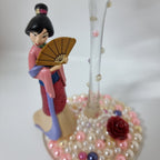 Mulan Hand Decorated Large Glass