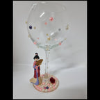 Mulan Hand Decorated Large Glass