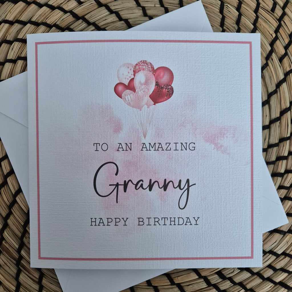 Birthday Card For An Amazing Mum - Gran - Sister - Daughter