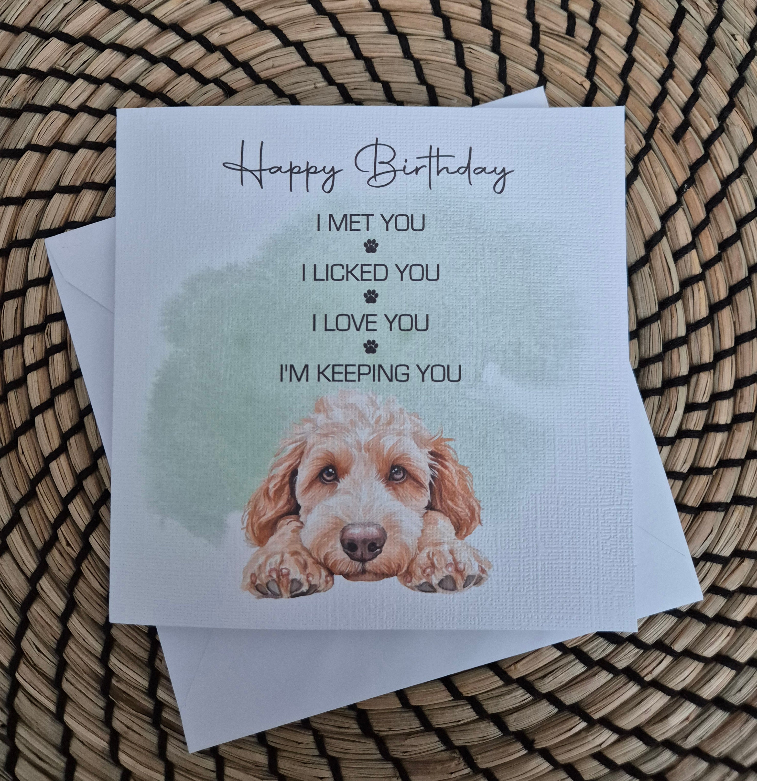 Dog Lover Birthday Card - Choose Your Breed
