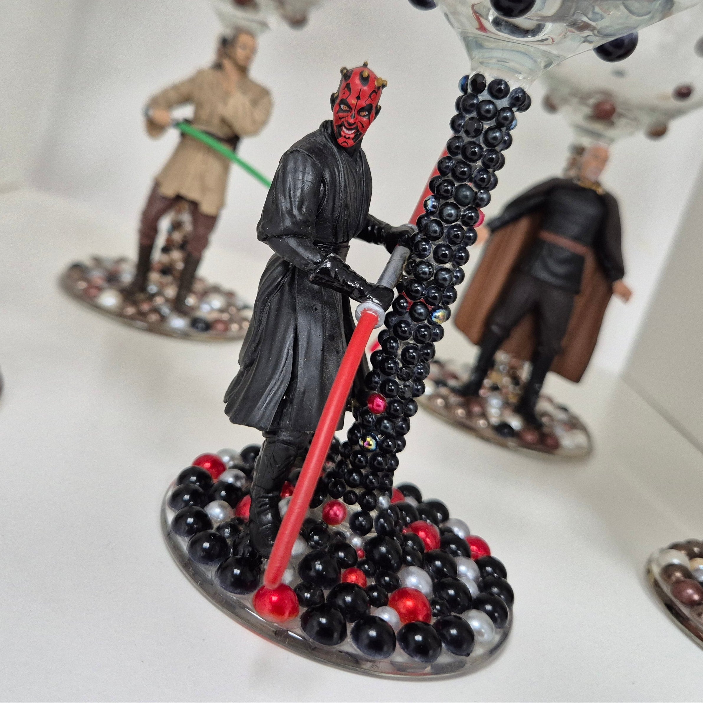 Darth Maul - Hand Decorated Wine Glass