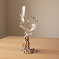 Boxer Hand Decorated Wine Glass