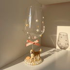 Golden Retriever Hand Decorated Wine Glass