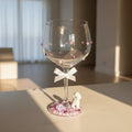 Bichon Frise Hand Decorated Glass