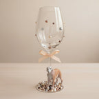 Borzoi Hand Decorated Wine Glass