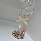 Borzoi Hand Decorated Wine Glass