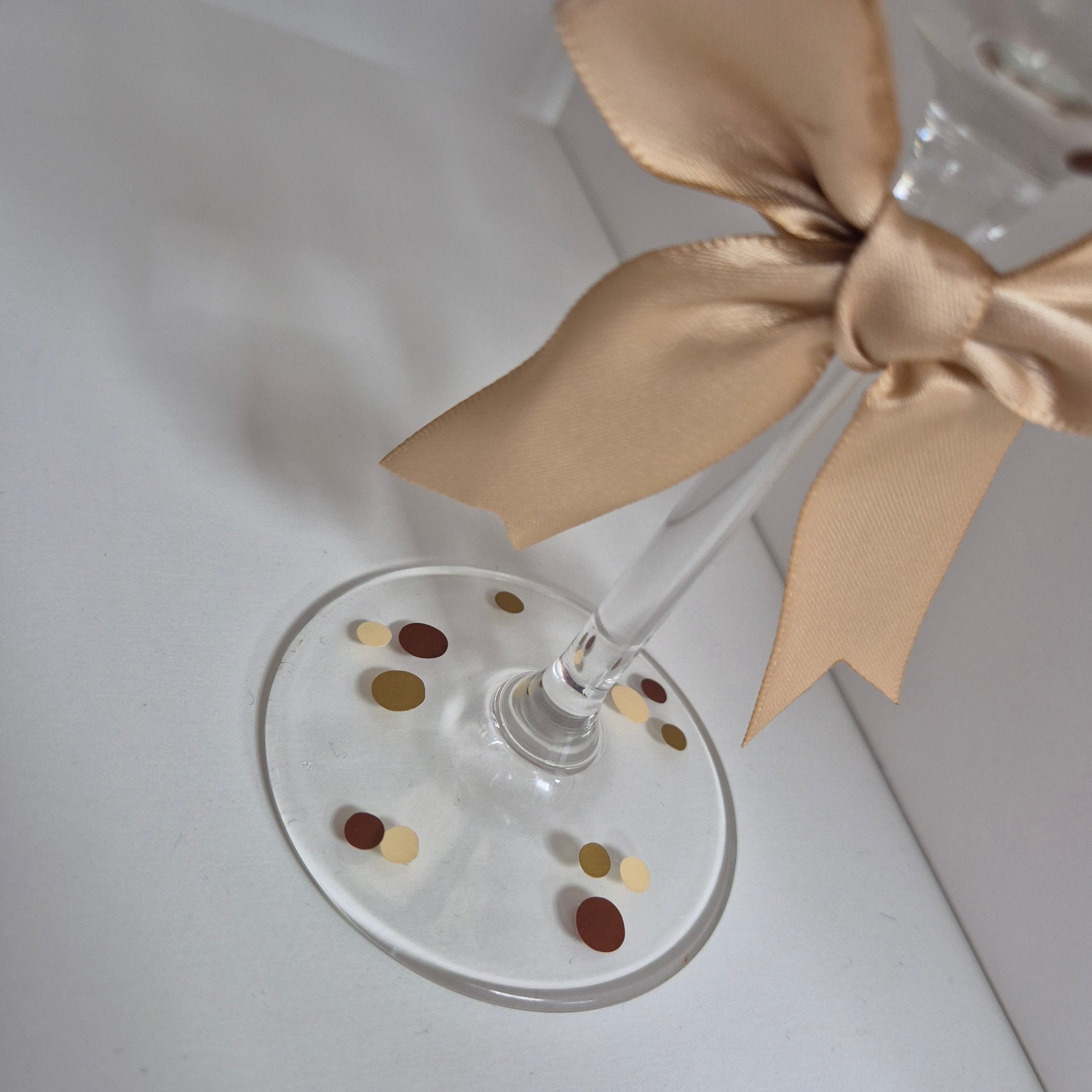 Polka Dot Birthday Glass