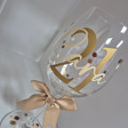 Polka Dot Birthday Glass