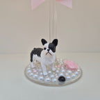 French Bulldog Hand Decorated Wine Glass