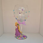 Rapunzel - Hand Decorated Large Glass