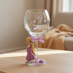 Rapunzel - Hand Decorated Large Glass