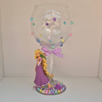Rapunzel - Hand Decorated Large Glass
