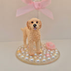 Labradoodle Hand Decorated Glass