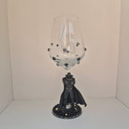 Black Panther - Hand Decorated Wine Glass
