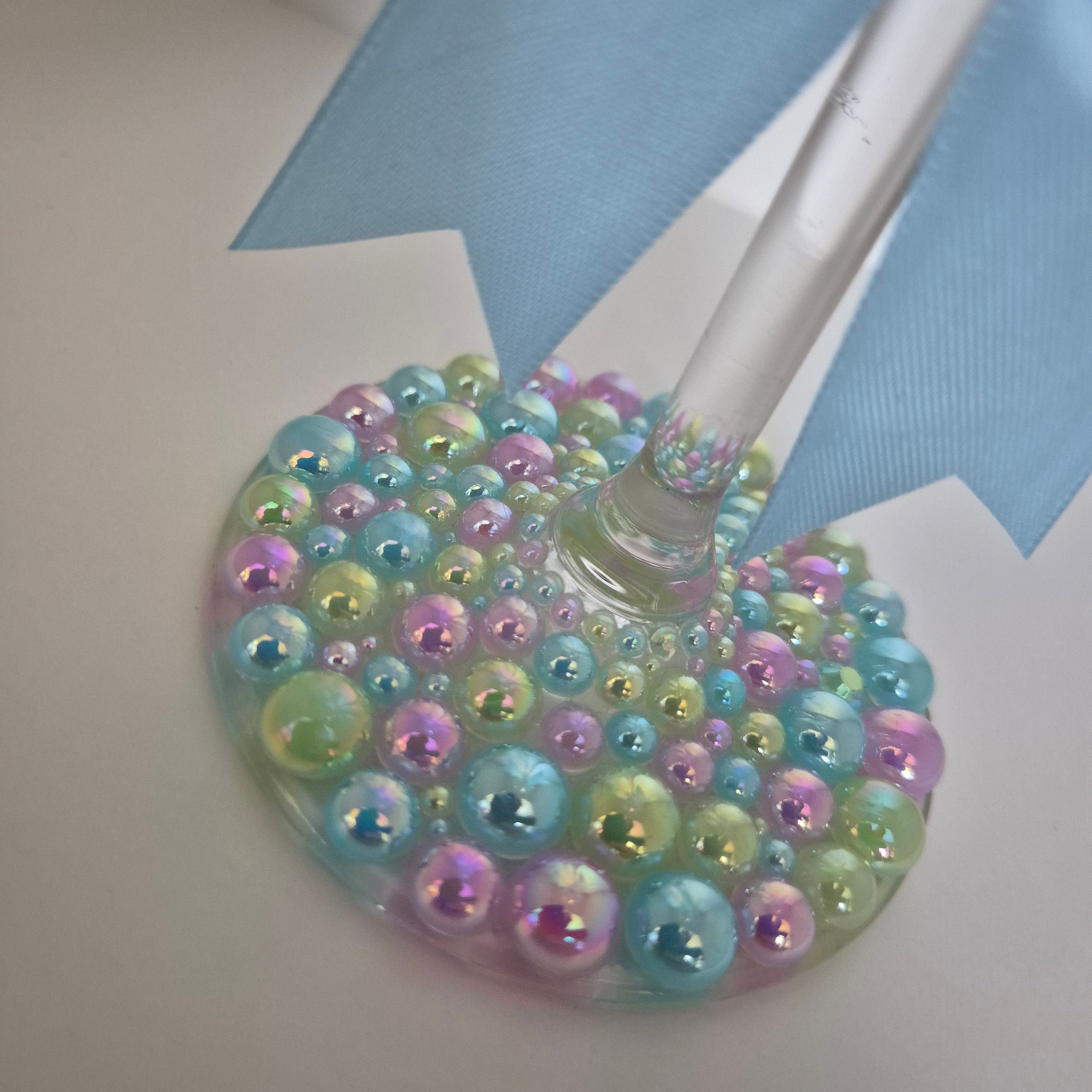 Hand Beaded Wine Glass Perfect for Birthdays and Celebrations