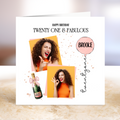 Happy 21st Birthday - Personalised Card