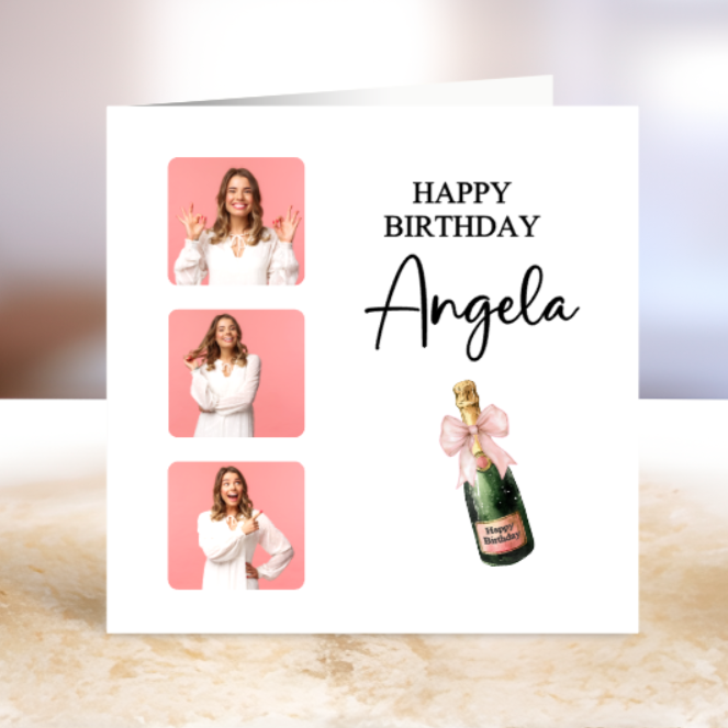 Personalised Photo Cube Birthday Card