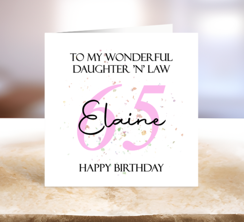Personalised Birthday Card  - Special Birthday - Milestone Birthday - Name