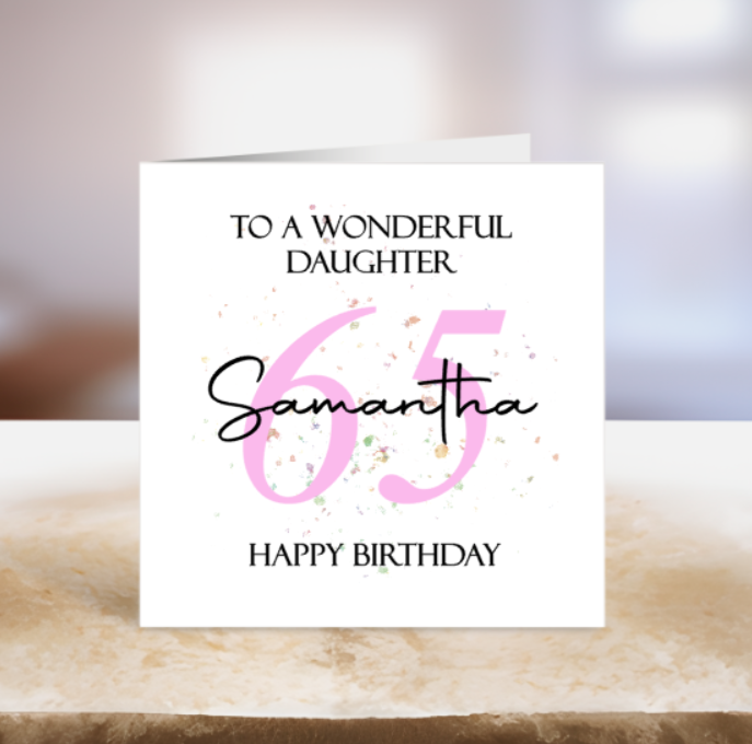 Personalised Birthday Card  - Special Birthday - Milestone Birthday - Name