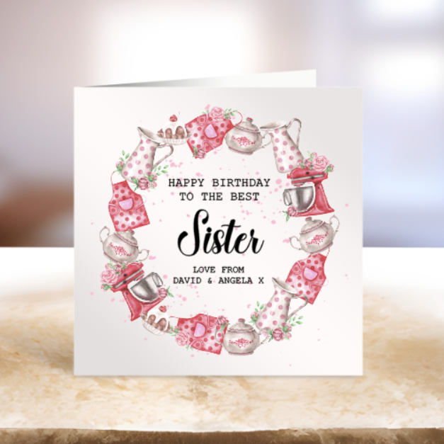 Baker Themed Birthday Card - Personalise Me