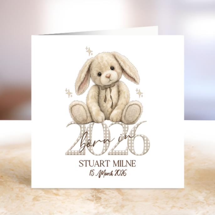 Born in 2026 Baby Card