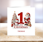 First Christmas with Santa - Christmas Card