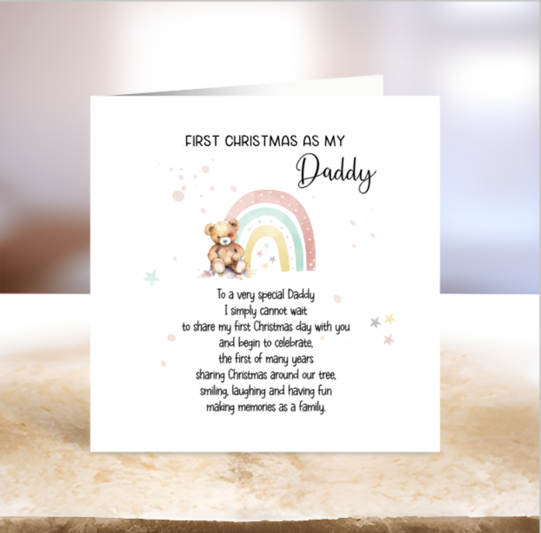 First Christmas as My Daddy Card - From Daughter