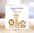 Jungle Themed Birthday Card