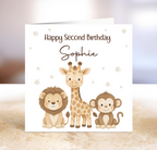 Jungle Themed Birthday Card