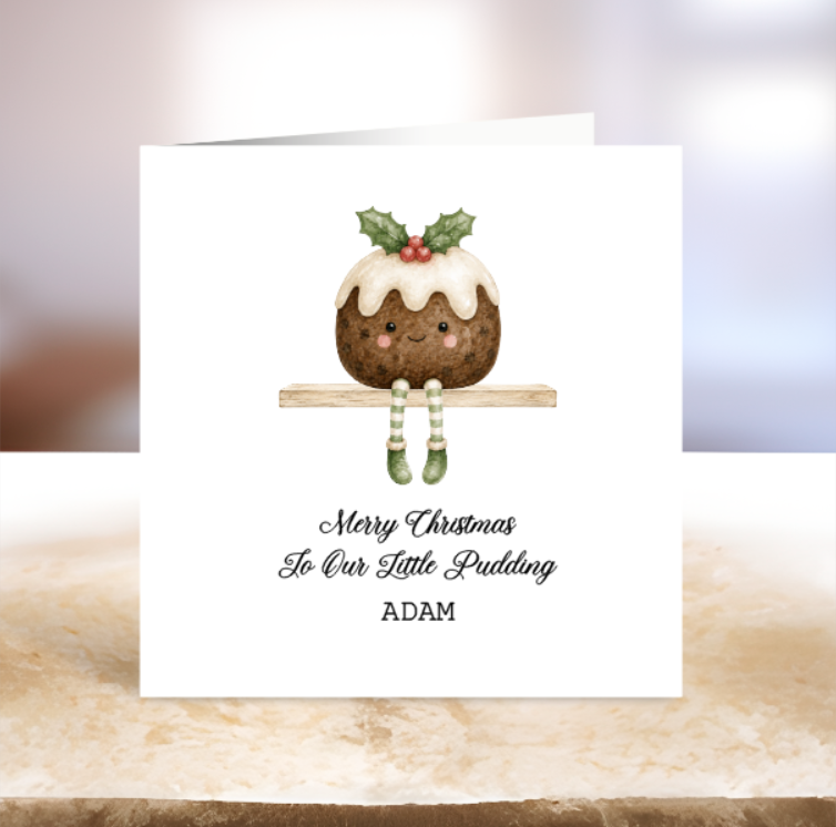 Little Pudding Christmas Card