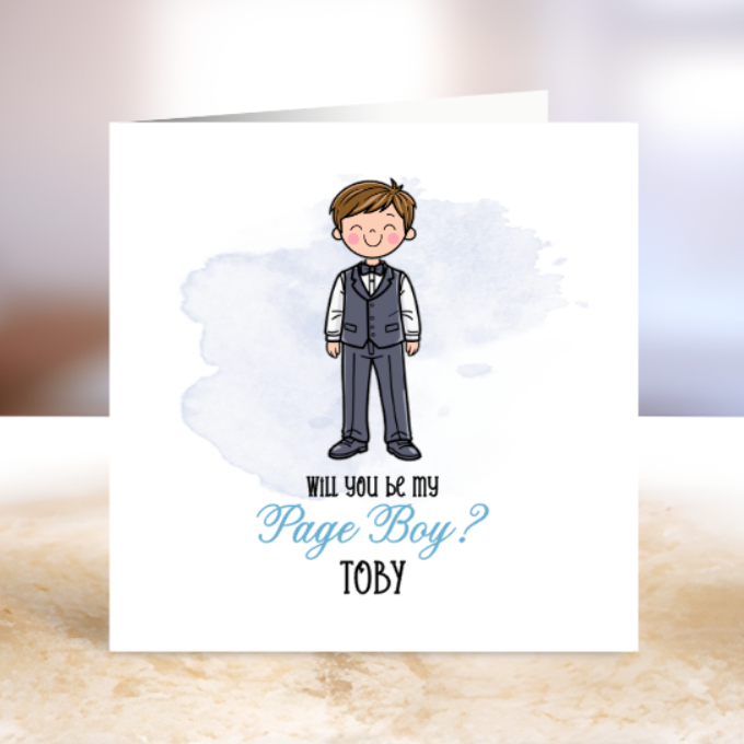 Will You Be My Page Boy?