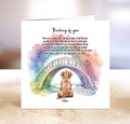 Rainbow Bridge Pet Loss Card