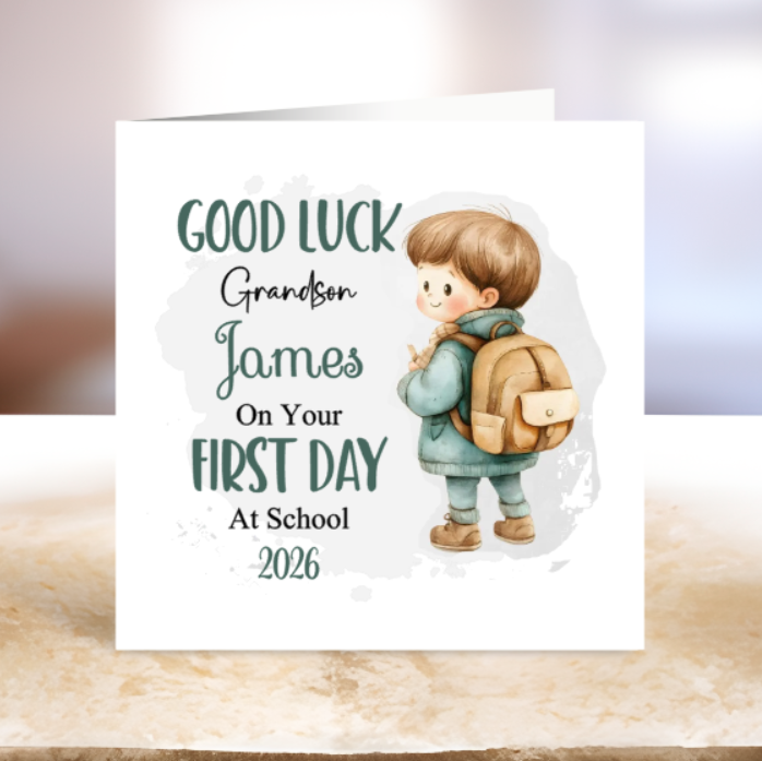 First Day At School - Boy