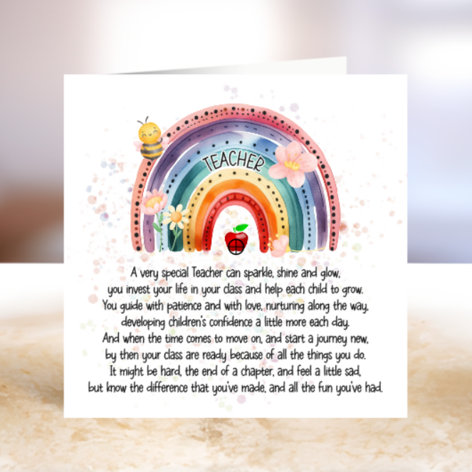 Special Teacher Card