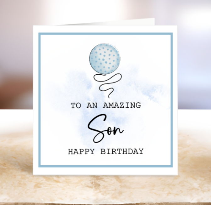 Birthday Card For An Amazing Son - Dad - Daddy - Granda