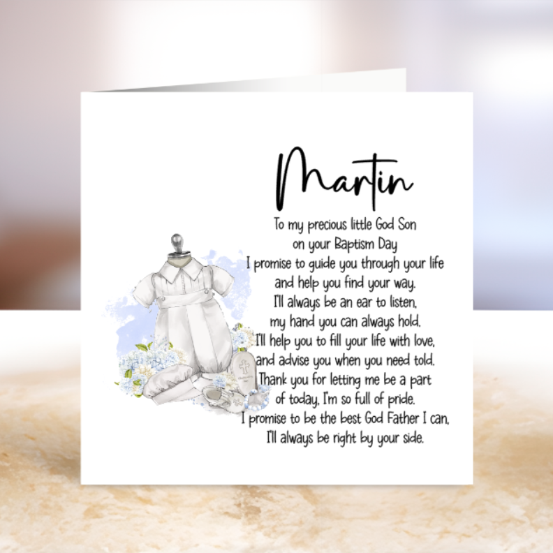 Baptism card