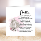 Personalised Baptism Card for Goddaughter