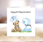 Bear Milestone Birthday Card  - First - Second - Third - Fourth