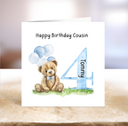 Bear Milestone Birthday Card  - First - Second - Third - Fourth