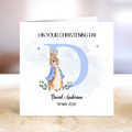 Personalised Christening Card - Peter Rabbit Theme