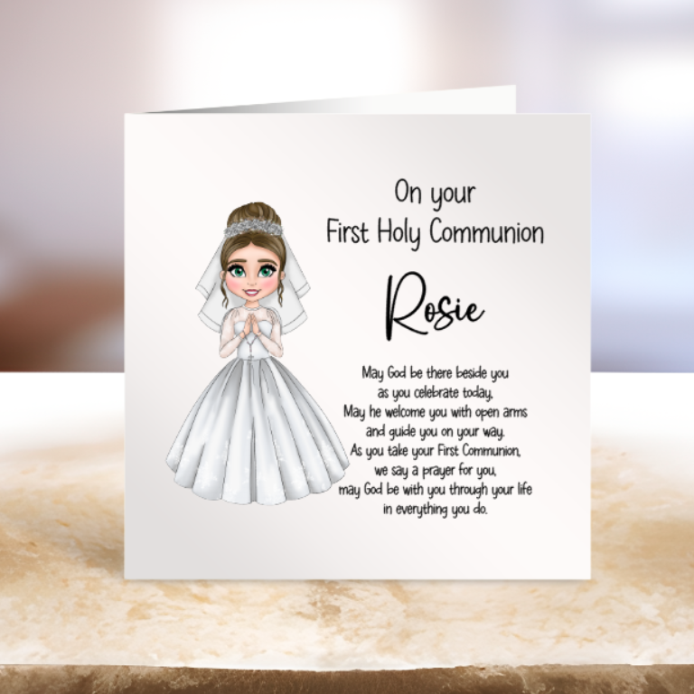 First Holy Communion Card - Personalise
