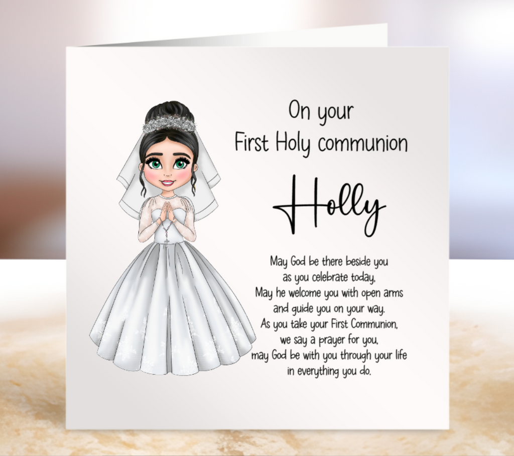 First Holy Communion Card - Personalise