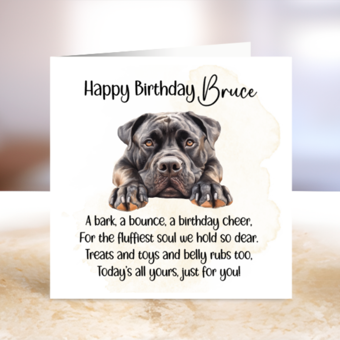 Birthday Card for a Loyal Companion - To the Dog